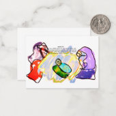 Jesus hier mitteilungskarte (Vorderseite/Rückseite Beispiel)