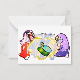 Jesus hier mitteilungskarte