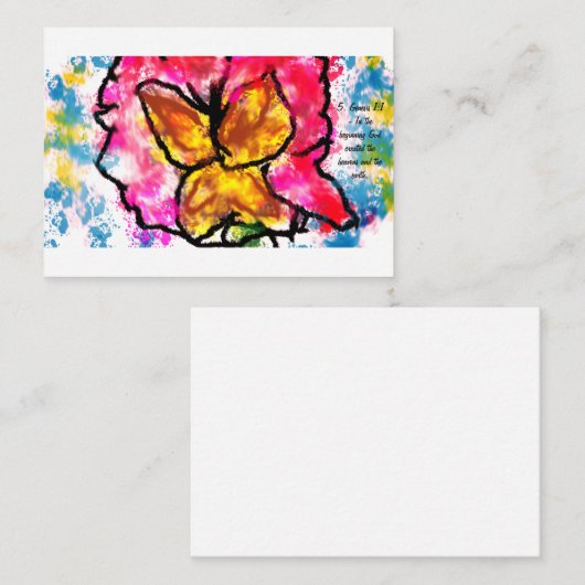 Jesus hier mitteilungskarte (Vorne/Hinten)