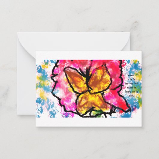 Jesus hier mitteilungskarte (Vorderseite)