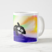 Jesus hier neu Jumbo-Tasse (Vorderseite Rechts)