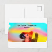 Jesus hier postkarte (Vorne/Hinten)