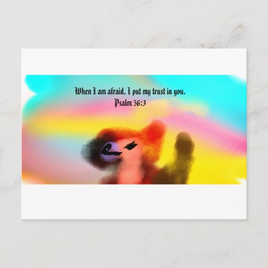 Jesus hier postkarte (Vorderseite)