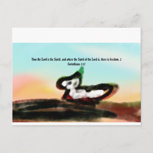 Jesus hier postkarte (Vorderseite)