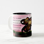 Jesus hier ruft zweifarbige tasse (Vorderseite Links)