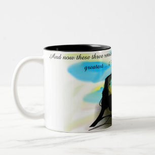 Jesus hier zweifarbige tasse