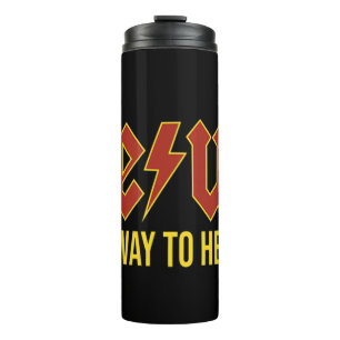 Jesus Highway to Heaven Christliches Geschenk T-Sh Thermosbecher