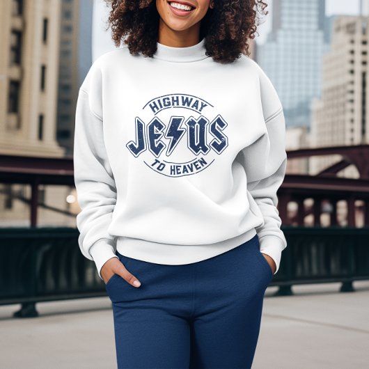 Jesus Highway zum Himmel Sweatshirt