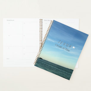 Jesus Himmel mit Tauben-Glaubensdesign Planer