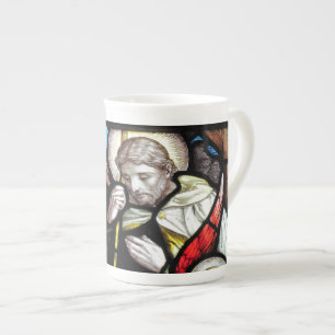 Jesus Hirte Buntglas Kunst Porzellantasse