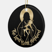 Jesus Hirte Keramik Ornament (Links)