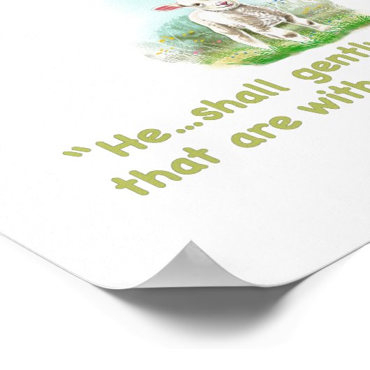 Jesus, Hirte mich Poster (Ecke)