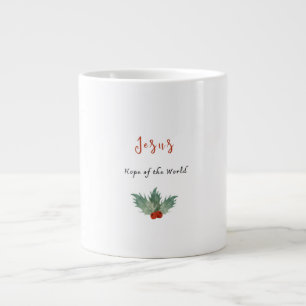 Jesus Hoffnung der Welt Weihnachtstasse Jumbo-Tasse