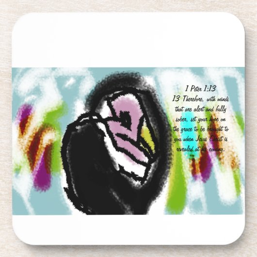 Jesus Hoffnung Getränkeuntersetzer (Vorderseite)