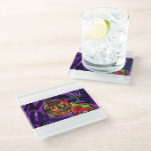 Jesus Hoffnung Glasuntersetzer (Schrägansicht)