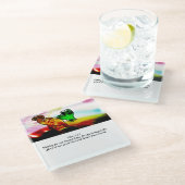 Jesus Hoffnung Glasuntersetzer (Schrägansicht)