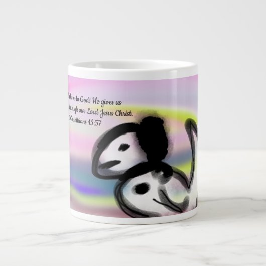 Jesus Hoffnung Jumbo-Tasse (Vorderseite)