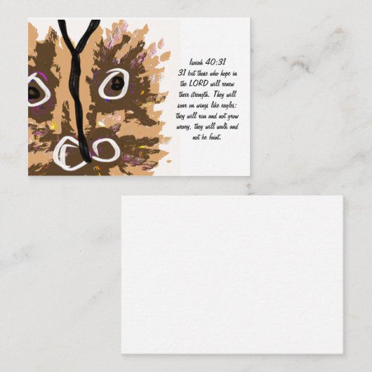 Jesus Hoffnung Mitteilungskarte (Vorne/Hinten)