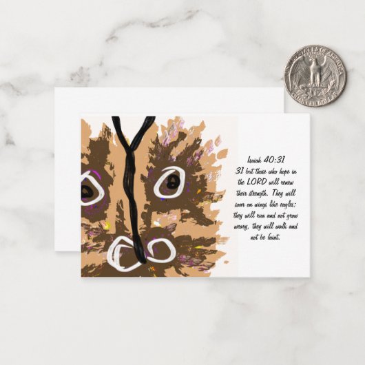 Jesus Hoffnung Mitteilungskarte (Vorderseite/Rückseite Beispiel)