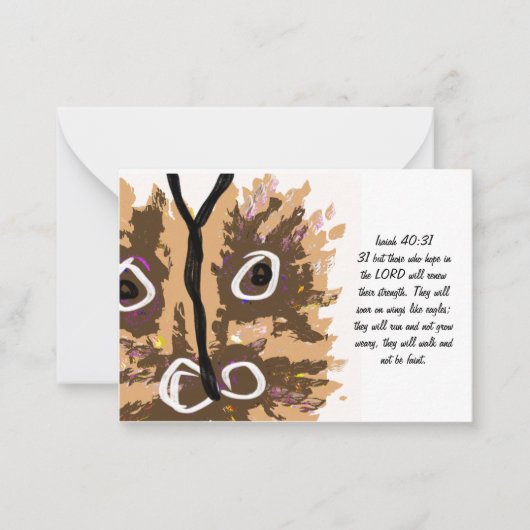 Jesus Hoffnung Mitteilungskarte (Vorderseite)