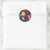 Jesus-Hoffnung Runder Aufkleber (Tasche)