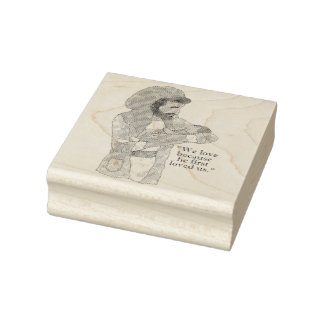 Jesus Holding Baby Bible Verse | Briefmarke der Ho Gummistempel