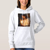 Jesus Holding Candle Hoodie (Vorderseite)