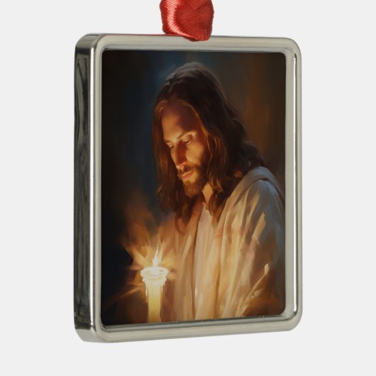 Jesus Holding Candle Ornament (Rechts)