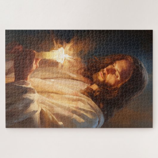 Jesus Holding Candle Puzzle (Horizontal)