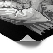 Jesus Holding Cat Poster (Ecke)