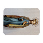 Jesus Holding Golden Sacred Heart Magnet (Horizontal)