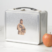 Jesus Holding Moo Deng Tank Top Metall Brotdose (Beispiel)