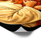 Jesus holding squirrel christian  poster (Ecke)