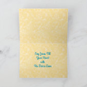 Jesus Holding Up the Eucharist (SNV 050) Karte (Innenseite)