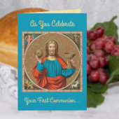Jesus Holding Up the Eucharist (SNV 050) Karte