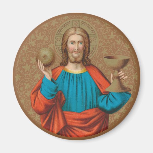 Jesus Holding Up the Eucharist (SNV 050) Magnet (Vorne)
