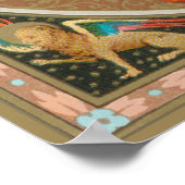 Jesus Holding Up the Eucharist (SNV 050) Poster (Ecke)