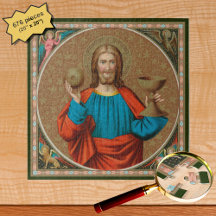 Jesus Holding Up the Eucharist (SNV 050)