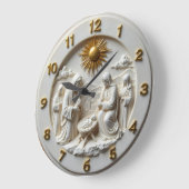 Jesus Holy Family Nativity Große Wanduhr (Winkel)
