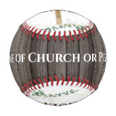 Jesus Holzkreuz Er ist der Risen Katholische Baseb Baseball (Rückseite)