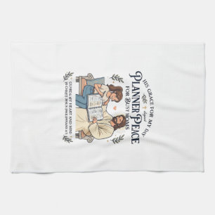 Jesus Homeschool Mom Planer-Shirt Glaube-basiertes Geschirrtuch