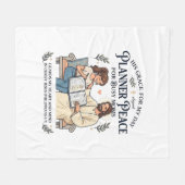 Jesus Homeschool Mutter Planer Shirt Glaube Basier Fleecedecke (Vorderseite (Horizontal))