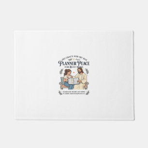 Jesus Homeschool Mutter Planer Shirt Glaubensbasie Fußmatte