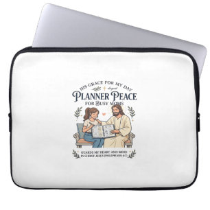 Jesus Homeschool Mutter Planer Shirt Glaubensbasie Laptopschutzhülle