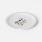 Jesus Homeschool Mutter Planer Shirt Glaubensbasie Pappteller (Schrägansicht)