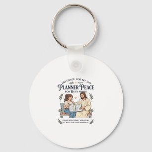 Jesus Homeschool Mutter Planer Shirt Glaubensbasie Schlüsselanhänger