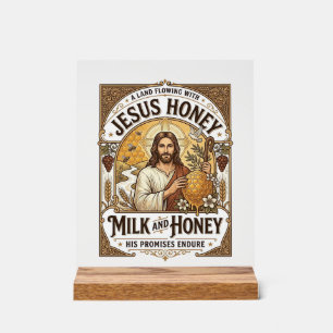 Jesus Honig Milch Und Honig Jesus Honig Milch Honi Acrylschild