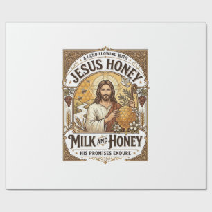 Jesus Honig Milch Und Honig Jesus Honig Milch Honi Geschenkpapier