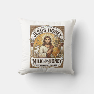 Jesus Honig Milch Und Honig Jesus Honig Milch Honi Kissen
