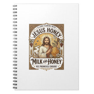Jesus Honig Milch Und Honig Jesus Honig Milch Honi Notizblock